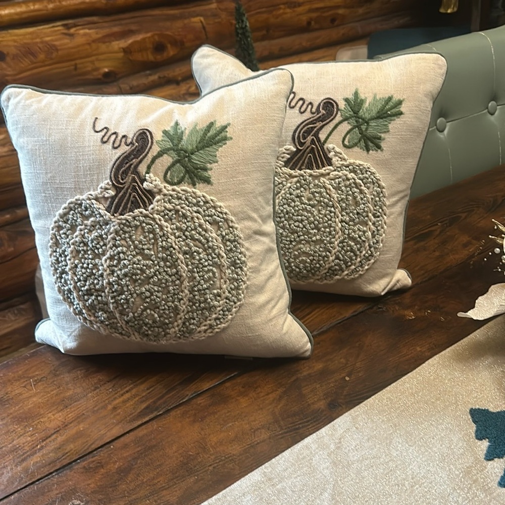 Pumpkin pillows